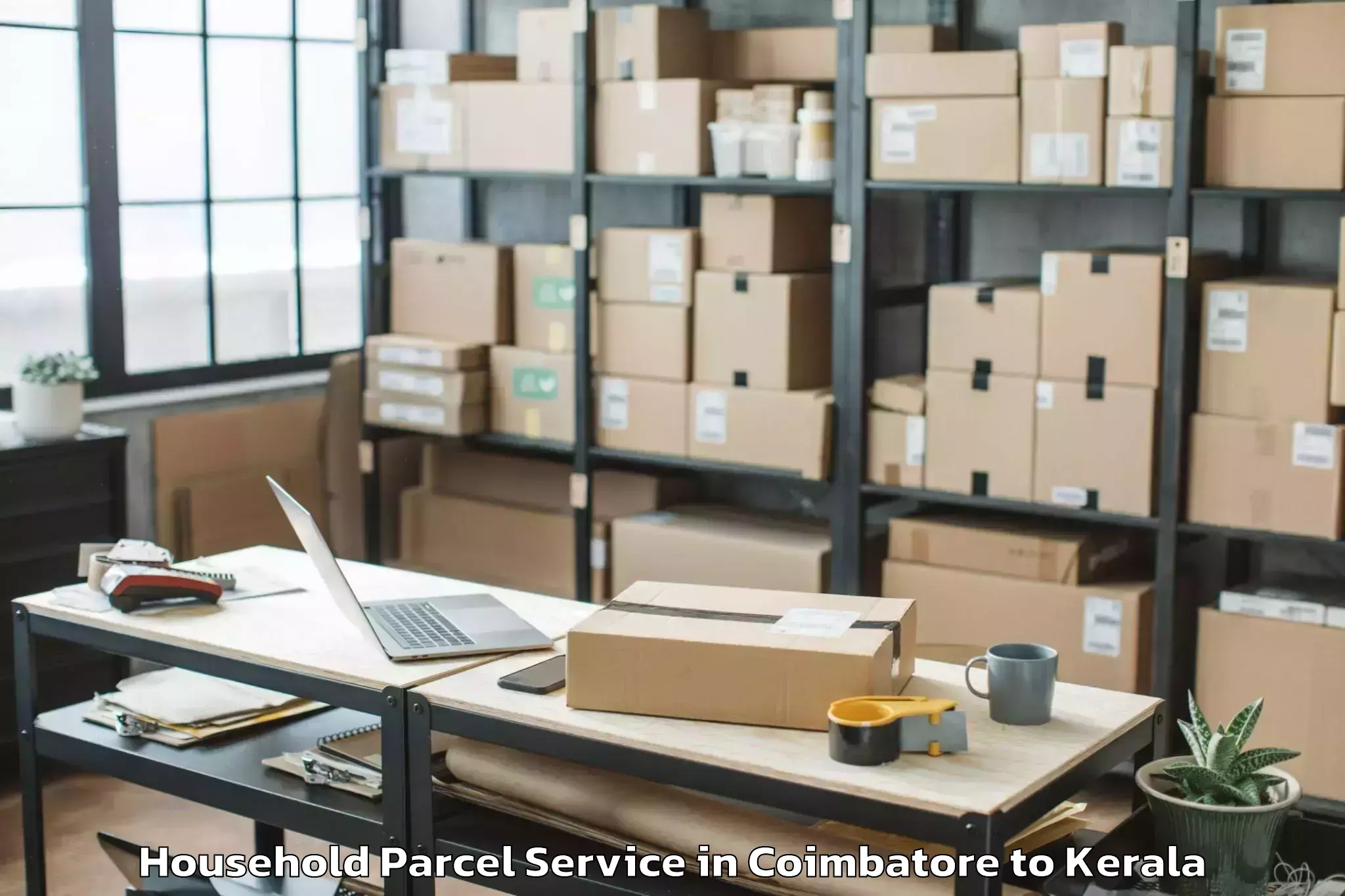 Easy Coimbatore to Ayoor Household Parcel Booking